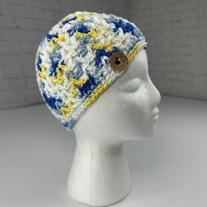 Handmade New The Clem Lily Sugar N Cream in Sunkissed Knit Beanie- Adult Medium